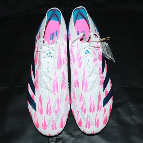 Adidas Predator Elite SG Soccer Cleats Reemergence Pack Men's 10 Pink/Blue - Picture 2 of 7